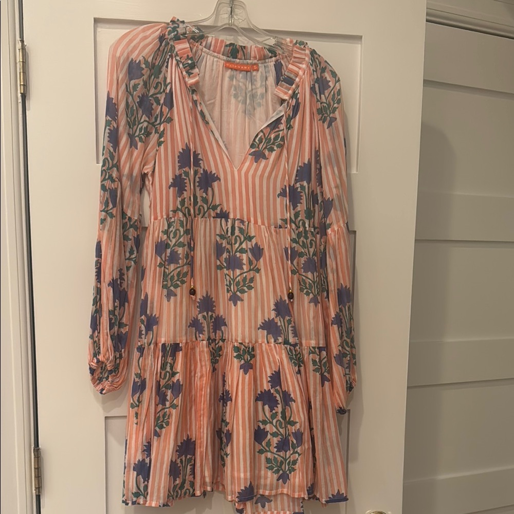 Anthropologie Floral Striped Dress